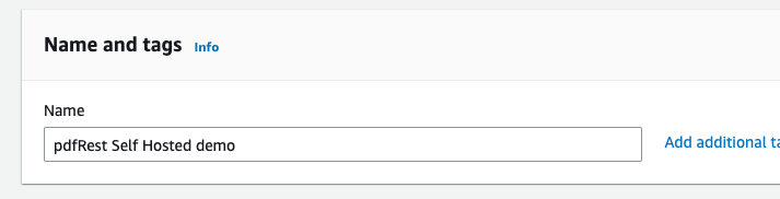 Names and tags parameter