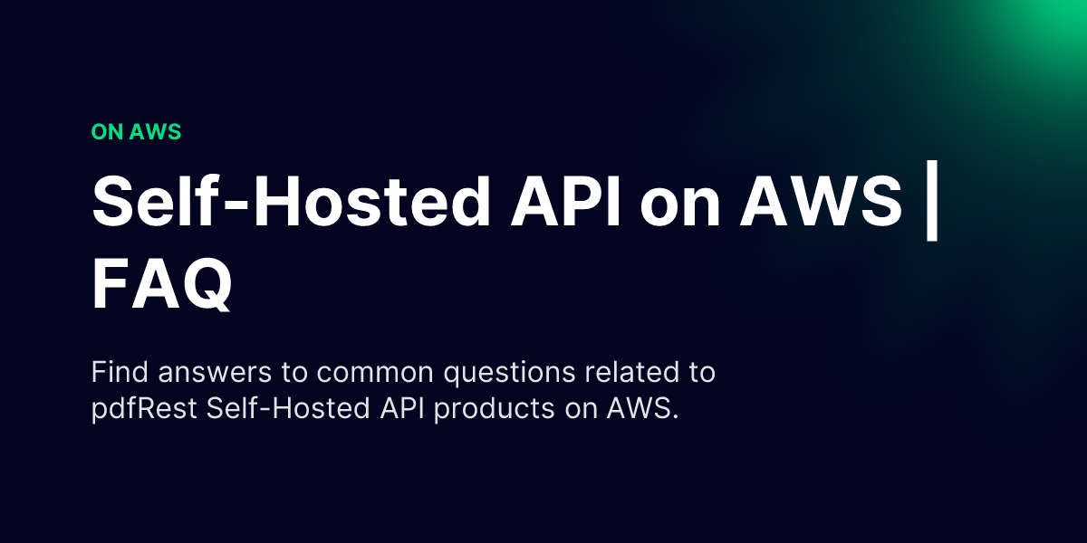Api Faiaqa Self-Hosted API on AWS | FAQ